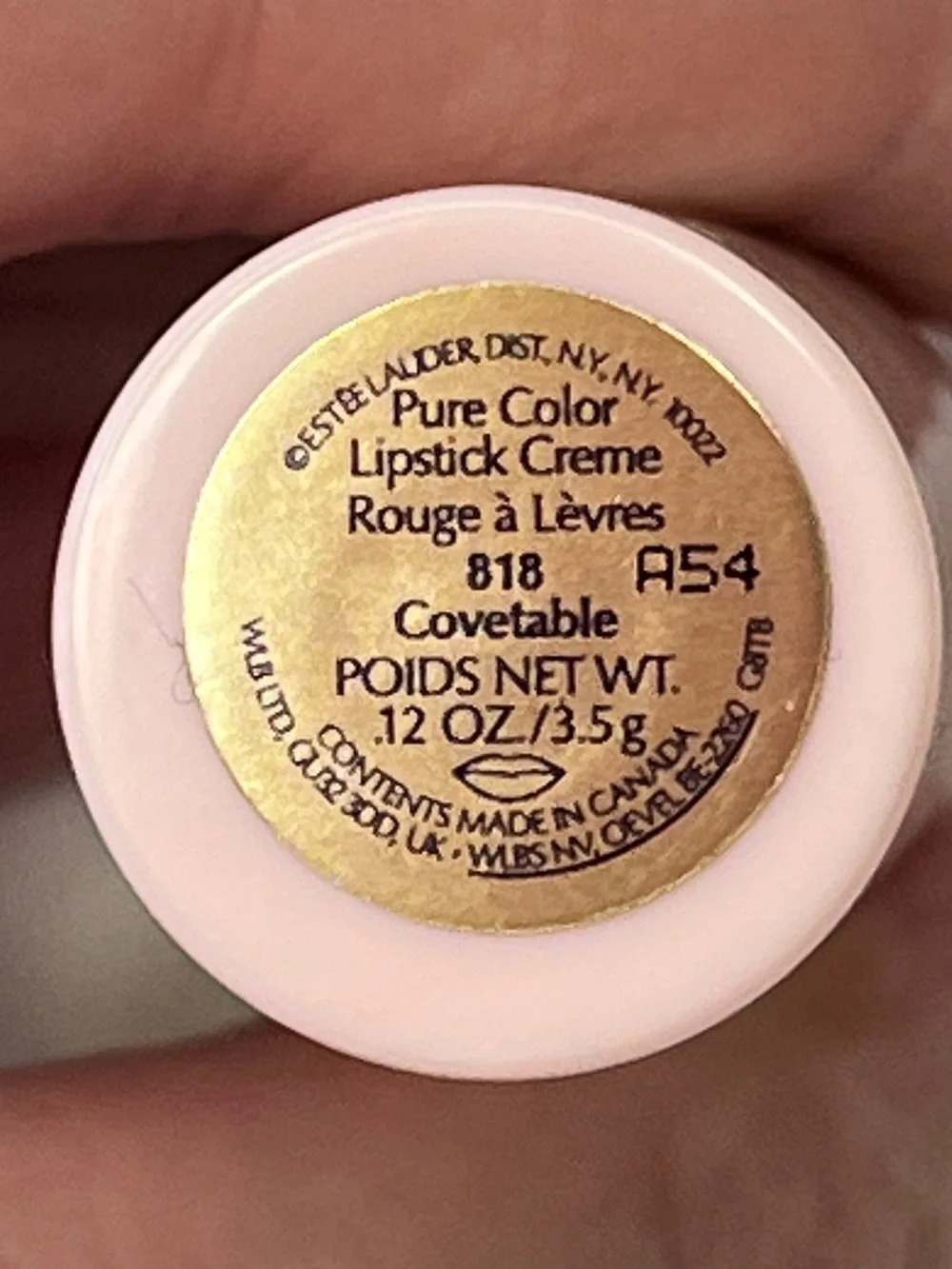 Estee Lauder Pure Color Covetable 818 Lipstick Full Size Limited Edition Tube